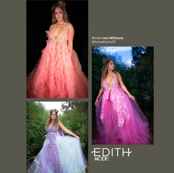 PARKER Pink & Gold Lehenga Wedding Ballgown Set - Picture 5 of 7